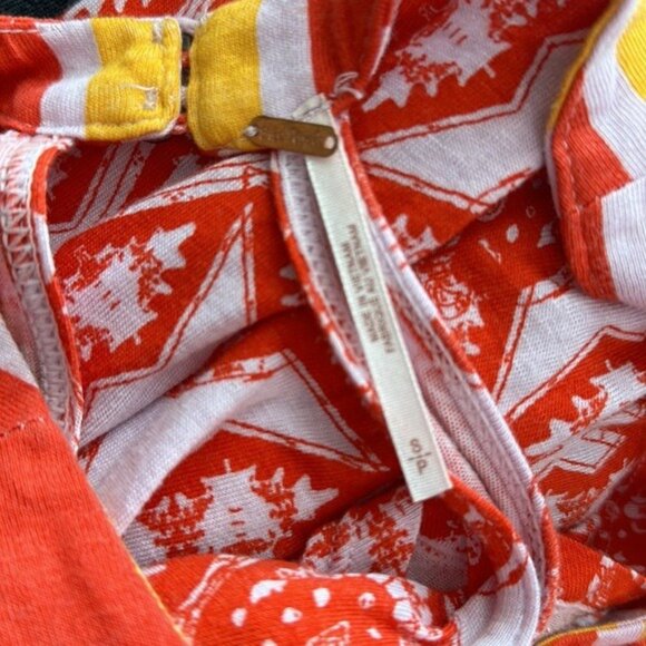 Free People MiMi Tunic Top NWT Lavender Combo Size S Flowy Cut Out Back Halter - Picture 8 of 10